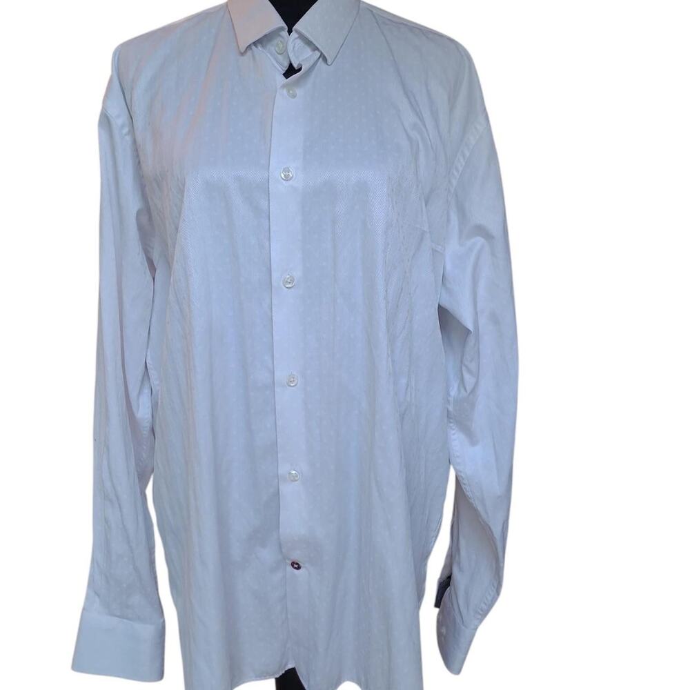 Luciano Visconti, Visconti Black White Button Up Shirt. Size XL